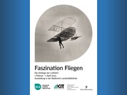 Plakat der Badischen Landesbibliothek zur Ausstellung "Faszination Fliegen"