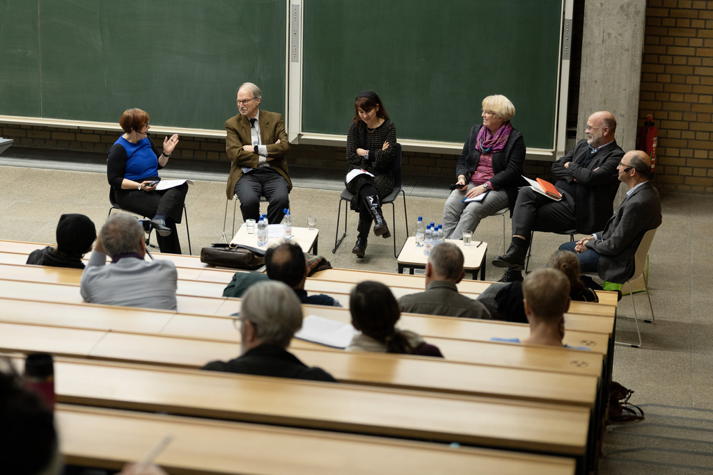 Foto v.l.n.r.: Désirée Schauz, Christof Dipper, Rafaela Hillerbrand, Nina Janich, Christoph Hilgers, Marcus Popplow